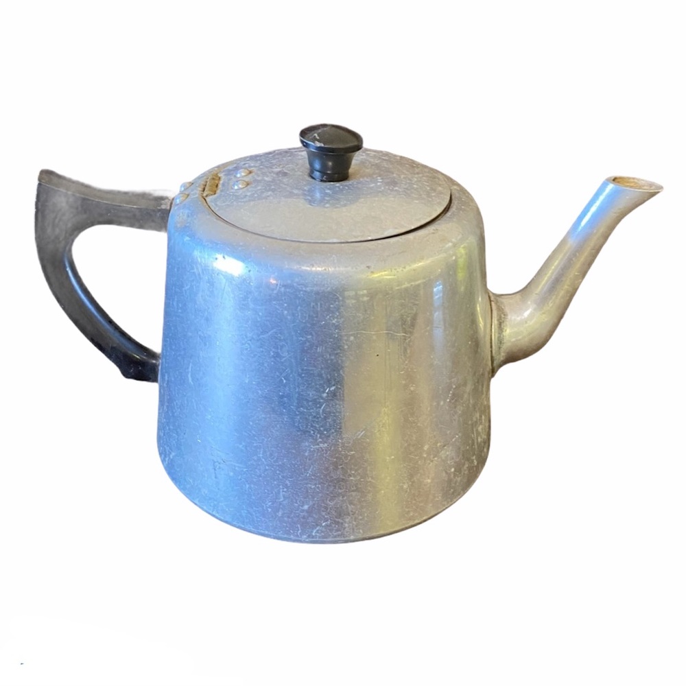 Vintage Swan Aluminum Tea Kettle